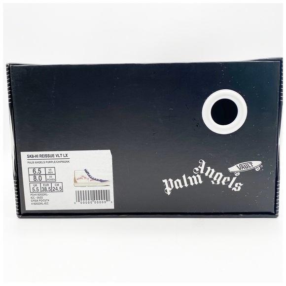 Vans Palm Angels Purple/Chipmunk SK8-Hi Reissue Sneakers - Picture 3 of 13